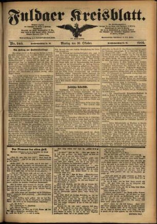 Ausgabe vom Montag, den 30. Oktober 1905.