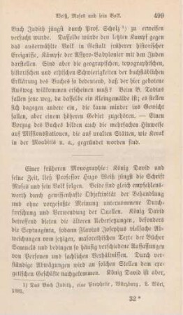 499-502 [Rezension] Weiss, Hugo, Moses und sein Volk
