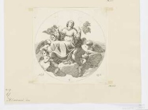 Mariae Himmelfahrt, Blatt 8 aus: Annibale Carracci, "Vita di San Diego, Dipinta nella Cappella di Saint Giacomo de Spagnuoli in Roma", Rom 1646