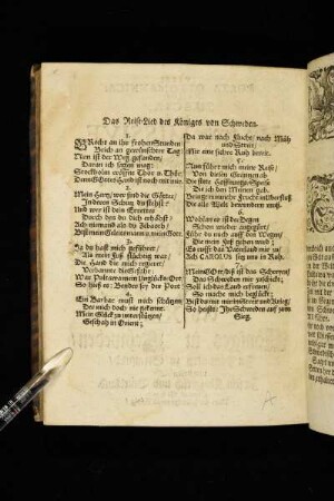 Das Reise-Lied des Königes von Schweden.