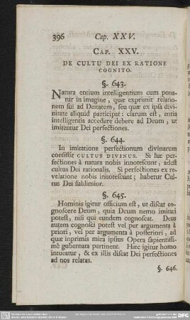 Cap. XXV. De Cultu Dei Ex Ratione Cognito