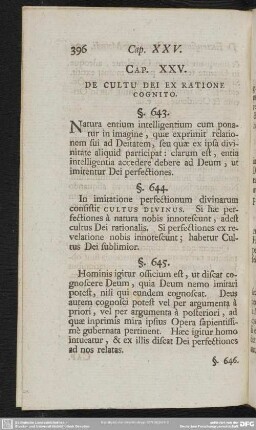 Cap. XXV. De Cultu Dei Ex Ratione Cognito