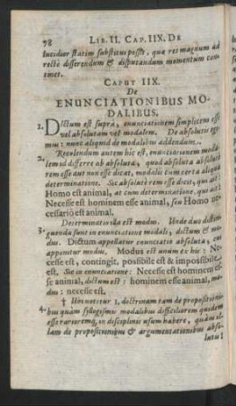 Caput IIX. De Enunciationibus Modalibus.