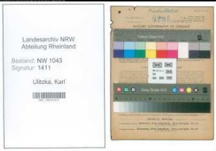 Entnazifizierung Karl Ulitzka , geb. 11.09.1904 (Vermessungstechniker)