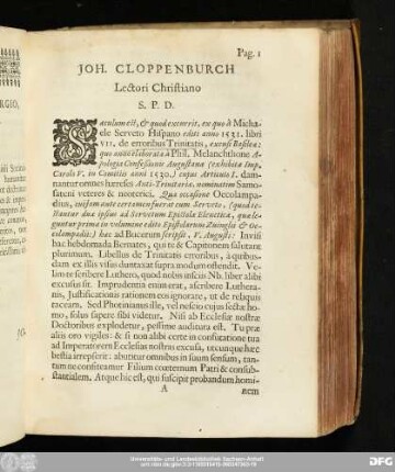 [De Origine & Progressu Socinianismi.]