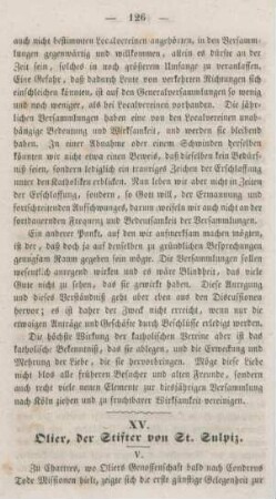 126-133 Olier, der Stifter von St. Sulpice : V.