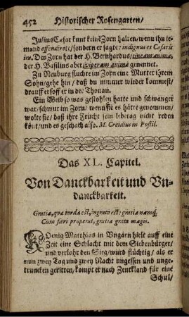 Das XL. Capitel. Von Danckbarkeit und Undanckbarkeit