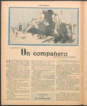 Un compañero : Cuento por H. D'Honoré