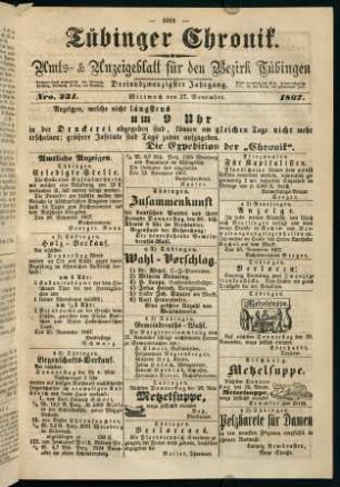 1015-1026, 27. November (Nr. 231) - 30. November (Nr. 233)
