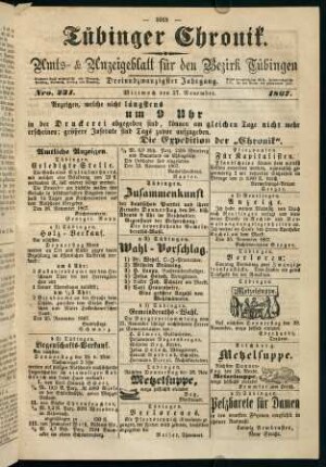 1015-1026, 27. November (Nr. 231) - 30. November (Nr. 233)