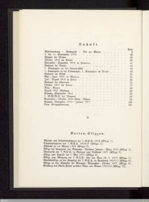 Inhalt - Karten - Skizzen