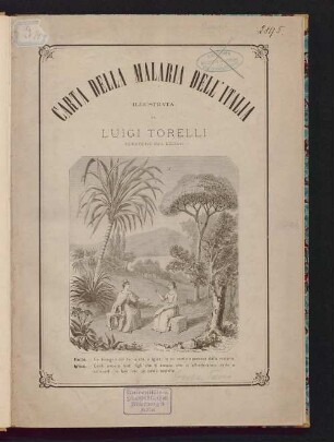 Carta della malaria dell'Italia
