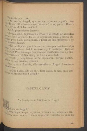 Capítulo LXIV - La inteligencia policíaca de Angel