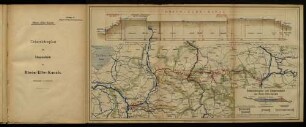 Anlage 3. Uebersichtsplan und Längenschnitt des Rhein-Elbe-Kanals.