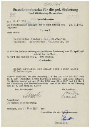 Ginter, Leopoldine