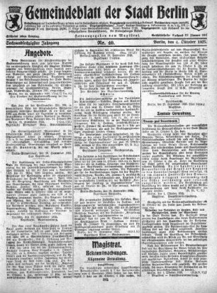 1925,40: Nr. 40, 4. Oktober 1925