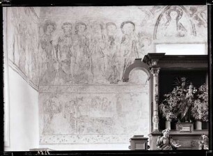 Kirche; Innenraum, Chor, nördliche Hälfte, nach der Restaurierung