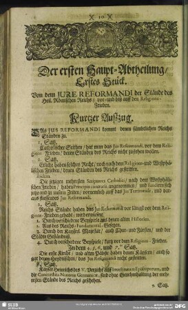 [Erste Haupt-Abtheilung]