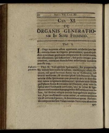 Cap. XI. De Organis Generationis In Sexu Foemineo. - Cap. XV. De Cebero Oblongato Seu Medulla Spinali.