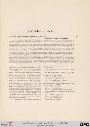 Italienische Handschriften