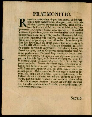 Praemonitio