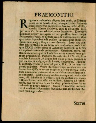 Praemonitio