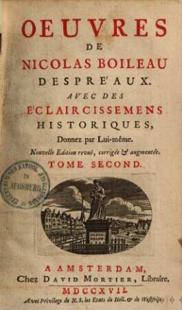 Oeuvres : avec des Éclaircissemens historiques, 2.