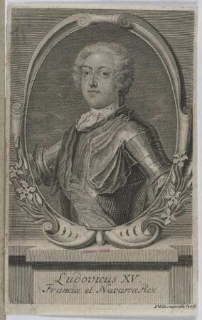 Bildnis des Ludovicus XV., König von Frankreich