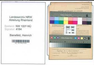 Entnazifizierung Heinrich Bienefeld , geb. 04.04.1913 (Arbeiter)
