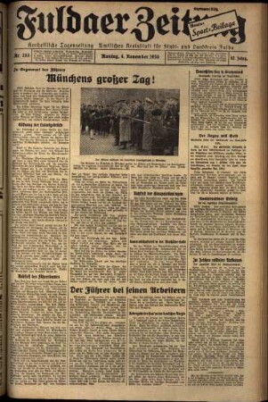 Ausgabe vom Montag, den 04. November 1935.