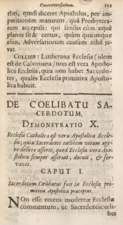 De coelibatu sacerdotum.
