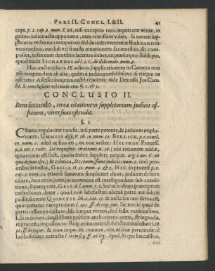 Conclusio II.