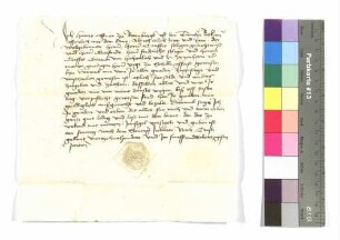 Hans Offner zu Rothenburg: Belohnung; Siegel: Hans Offner.