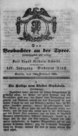 7. Stück, 12. Februar 1855