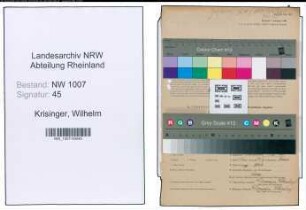 Entnazifizierung Wilhelm Krisinger , geb. 04.05.1899 (Verw.Beamter)