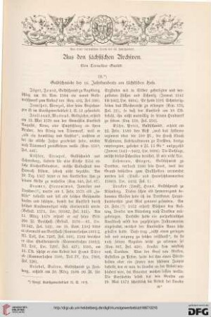 Aus den sächsischen Archiven, [4]: Golschmiede des 16. Jahrhunderts am sächsischen Hofe