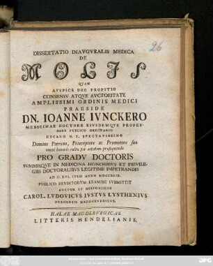 Dissertatio Inavgvralis Medica De Molis