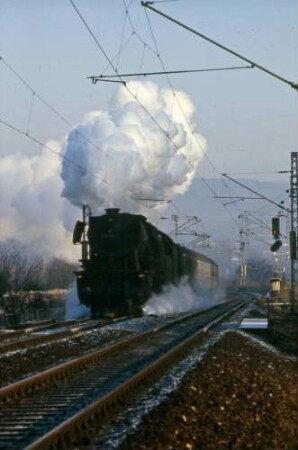 Königshofen Lok 023 019 Ausfahrt N Lauda-HN Einfahrsignal