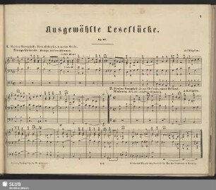 Ausgewählte Lesestücke. Op.24.