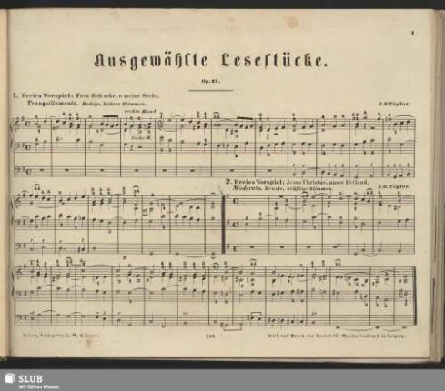 Ausgewählte Lesestücke. Op.24.