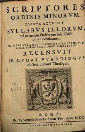 Scriptores Ordinis Minorum
