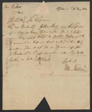 Brief an B. Schott's Söhne : 16.05.1820