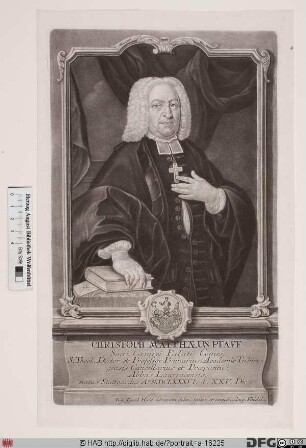Bildnis Christoph Matthäus Pfaff