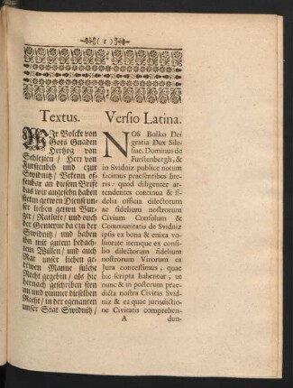 Textus. = Versio Latina.