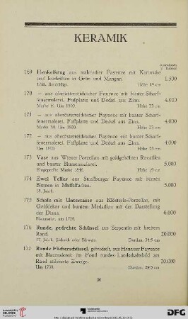 Keramik (Nr. 169-205)