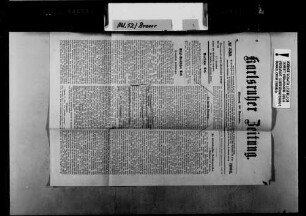Zeitungsausschnitt aus "Karlsruher Zeitung", Nr. 333, 28.09.1904: "Die lippische Thronfolge".