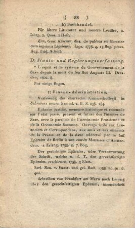 D) Staats- und Regierungsverfassung.