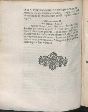 Additamentum II: