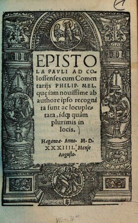 Epistola Pavli Ad Colossenses