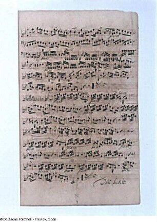 Violino primo: Schluß Eingangssatz Allegro e sostenuto und Andante, fol. 9